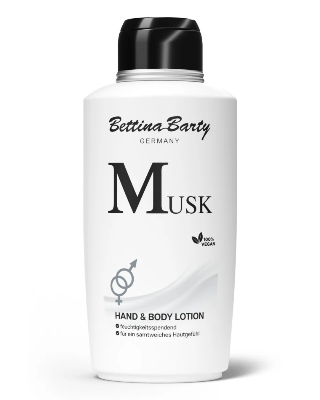 Bettina Barty MUSK Hand & Body Lotion 500 ml – Feuchtigkeitsspendende Bodylotion mit cremigem Duft – Für geschmeidige Haut – Dermatologisch getestet