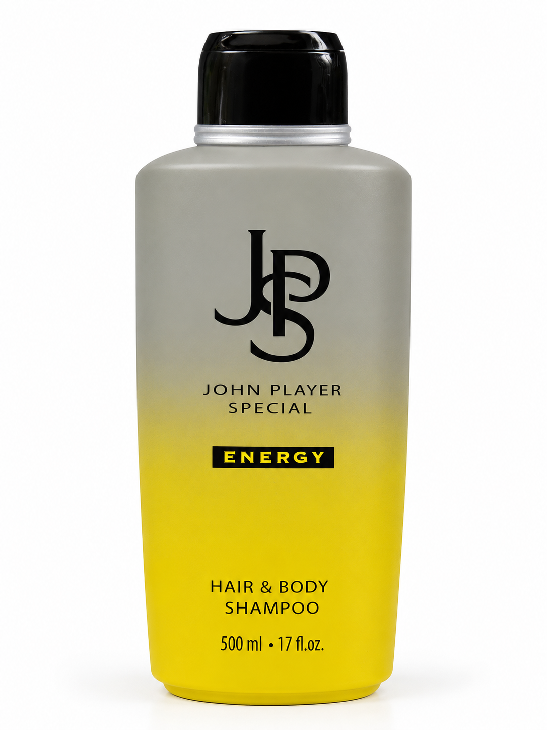 John Player Special Energy Hair & Body Shampoo 500 ml – 2-in-1 Shampoo & Duschgel für Männer – Feuchtigkeitsspendend – Frisch-zitrischer & holziger Duft – Vegan