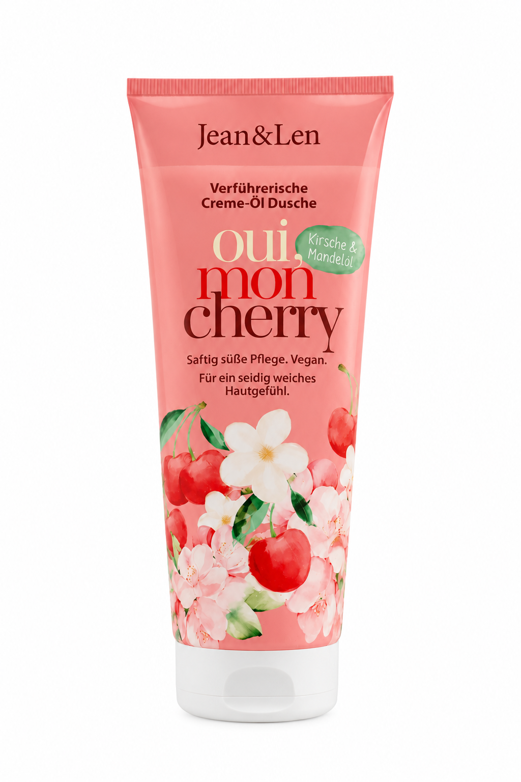 Jean & Len oui, mon Cherry – Creme-Öl Dusche mit Kirsche & Mandelblüte